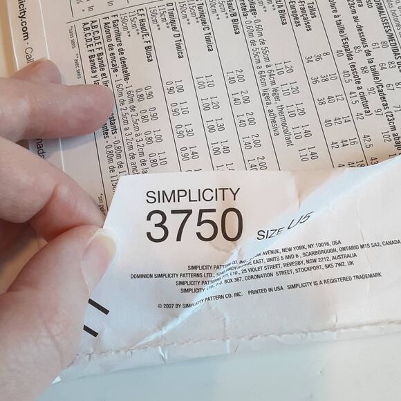 Simplicity 0350 3750 Misses Dress Top Variations Bell Sleeves Sz 16 18 20 22 24 - Picture 11 of 11